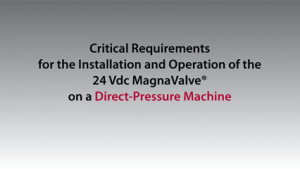 MagnaValve Install Direct-Pressure
